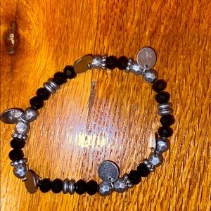 Black and Gray beaded bracelet